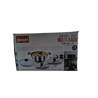 Diamond Induction Base Multi Kadai 10 Idlies