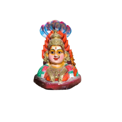 Goddess Amman Bust with Snake Hood