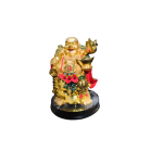 Laughing Buddha carrying a sack statue