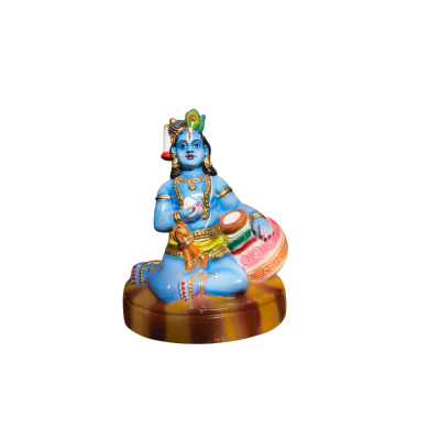 Lord Krishna playing flute statue(sitting)