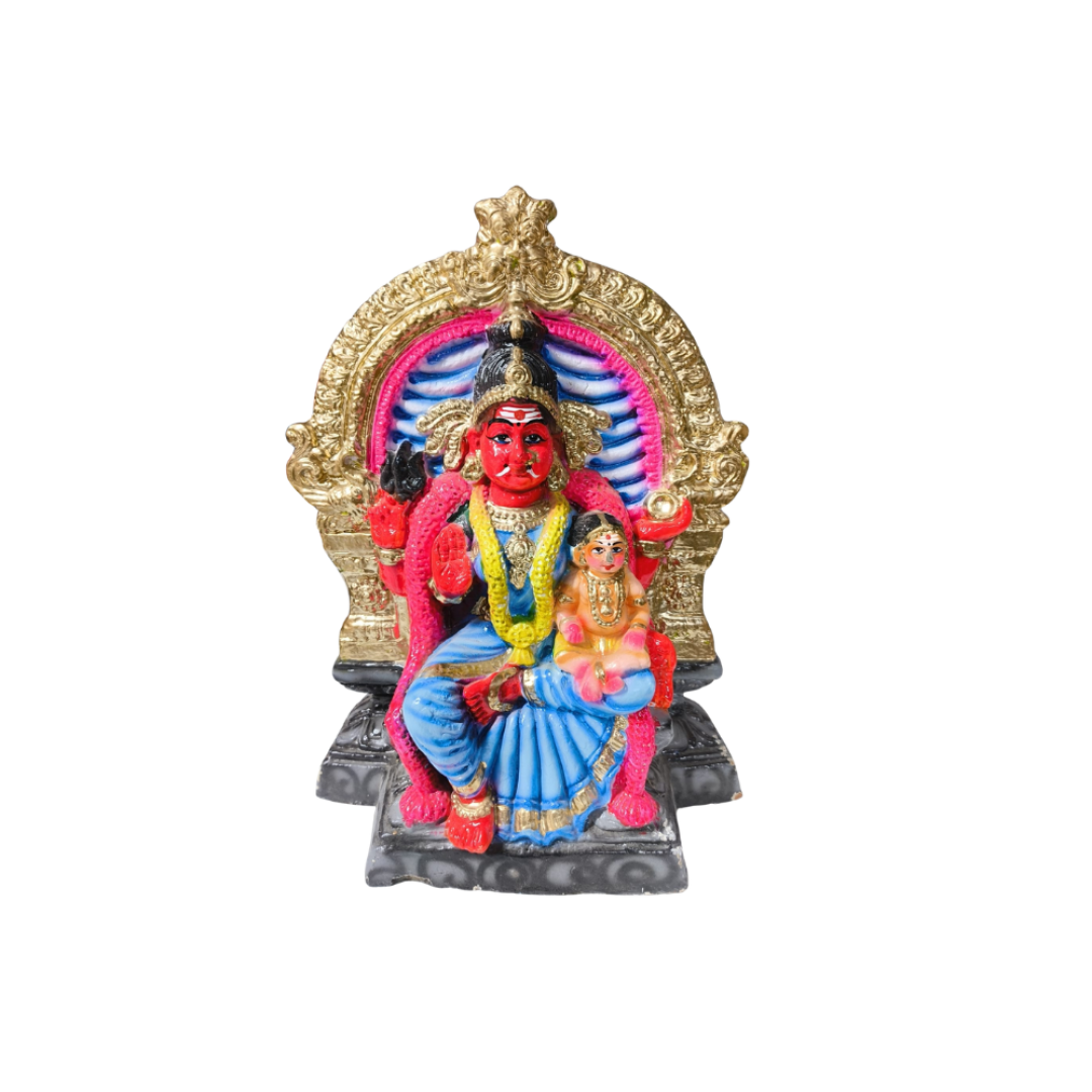 Mariamman statue (red face)