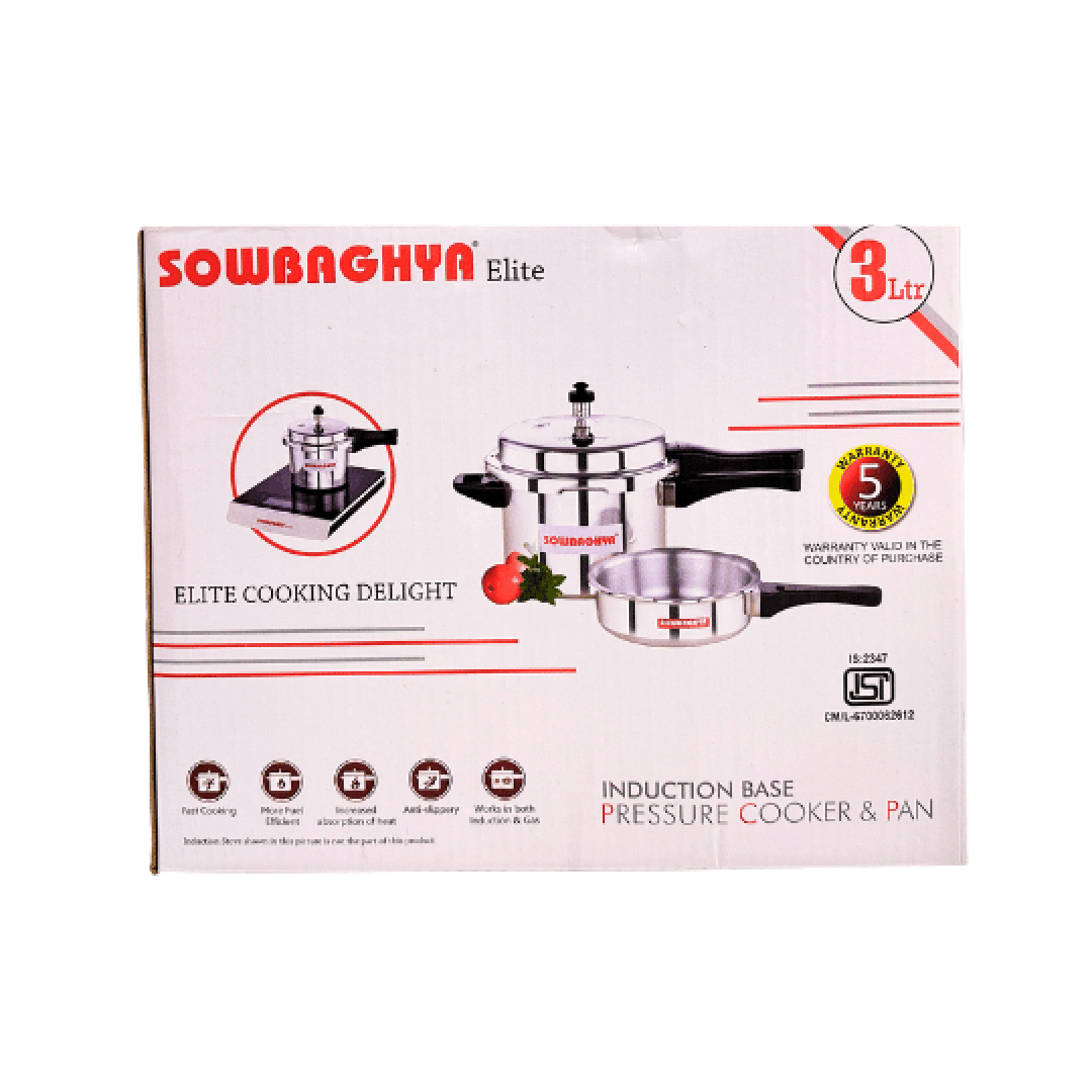 சௌபாக்யா - பிரஷர் குக்கர் - 3லி+2லி