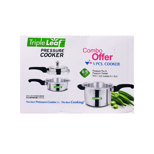 TRIPLE FEUILLES - AUTOCUISEUR - 5L+3,5L=8,5L