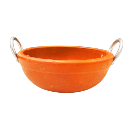 Clay - Curry Satti with Steel Handle