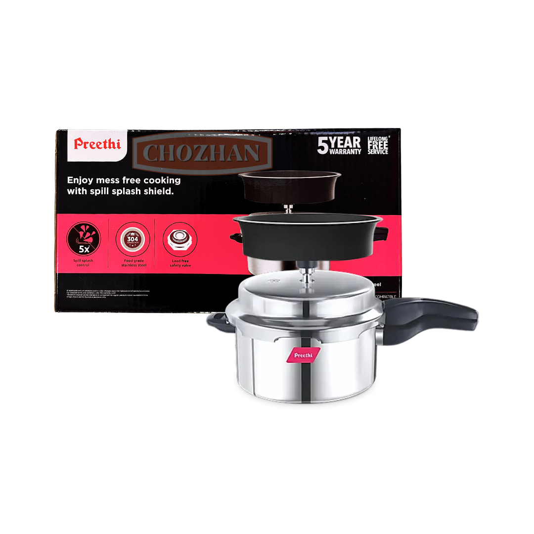 PREETHI - PRESSURE COOKER -IB -STAINLESS STEEL 5L