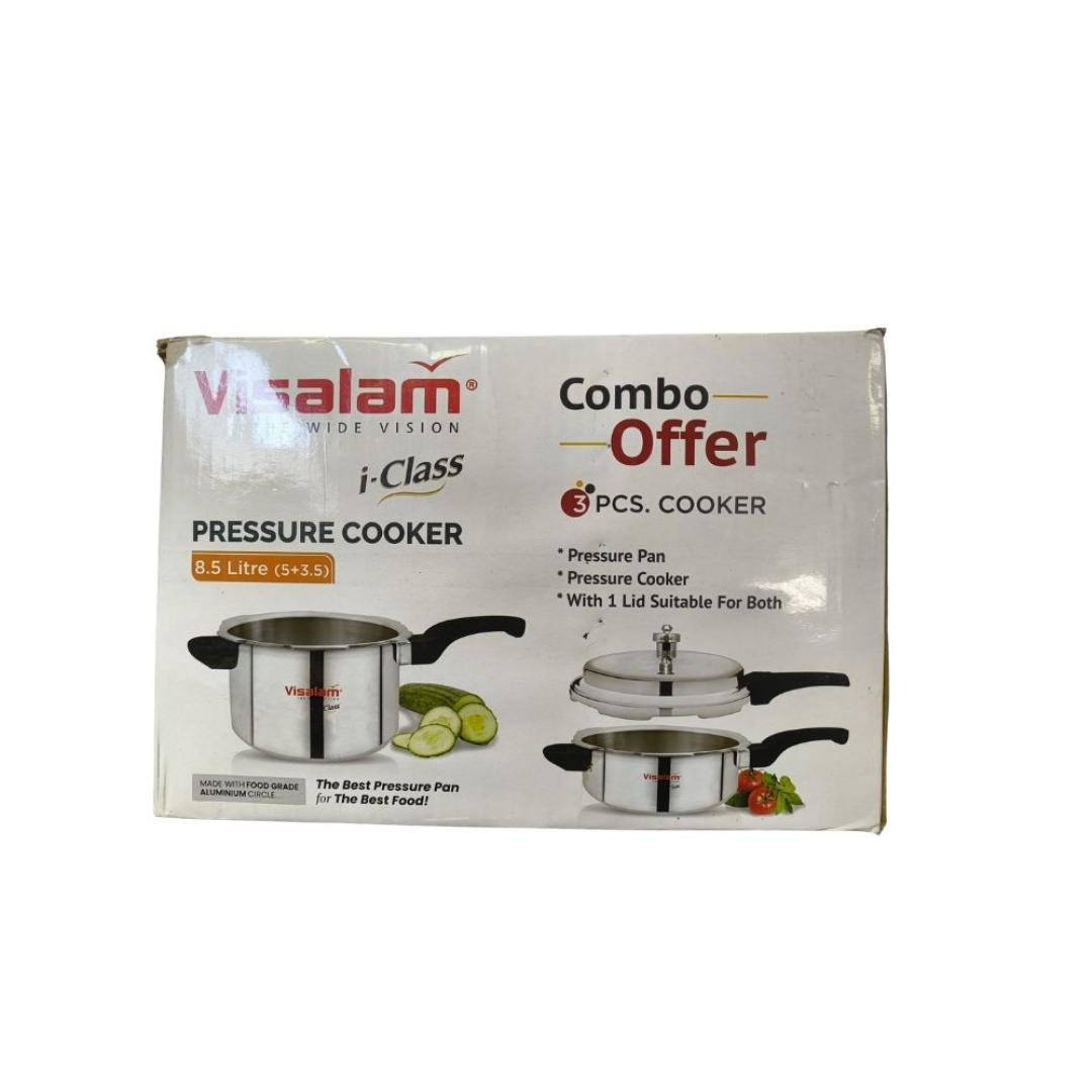 Visalam Combo Offer I-class Pressure Cooker 8.5L (5+3.5)